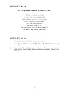 AMENDMENT NO. 134 STATEMENT OF DENTAL …