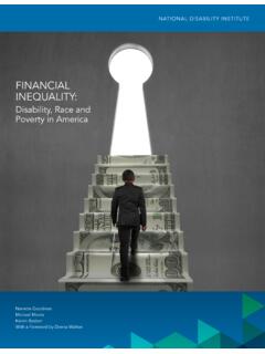 Financial Inequality: Disability, Race and Poverty in America