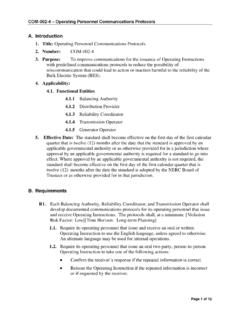 COM-002-4 Operating Personnel Communications Protocols