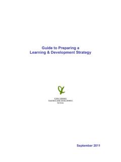 Guide to Preparing a Learning and Development Strategy …