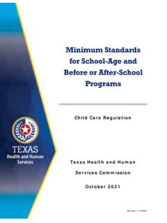 Minimum Standards for School-Age and Before or After ...