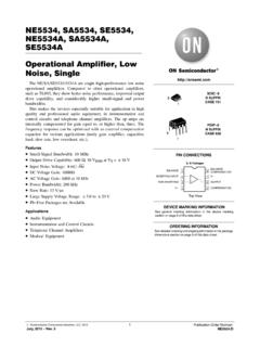 NE5534 - Operational Amplifier, Low Noise, Single