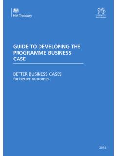 Guide to developing the Programme Business Case - GOV.UK