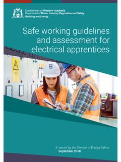 Safe working guidelines and assessment for electrical ...