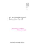 ILO Nursing Personnel Convention No - WHO
