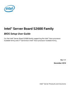 Intel&#174; Server Board S2600 Family
