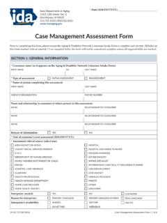 Case Management Assessment Form - iowaaging.gov