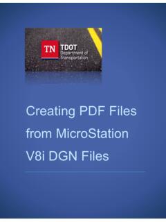 Creating PDF Files from MicroStation V8i DGN Files