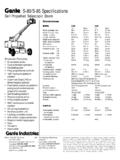 S-80/S-85 Specifications - KDL lifts used Genie Lifts ...
