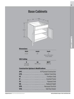Base Cabinets - American Woodmark