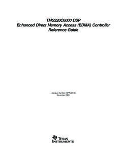 TMS320C6000 DSP Enhanced Direct Memory Access (EDMA ...