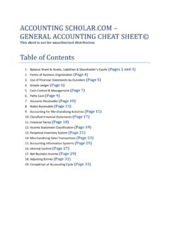 ACCOUNTING SCHOLAR.COM GENERAL ACCOUNTING CHEAT …