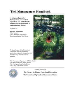 Tick Management Handbook - ct.gov