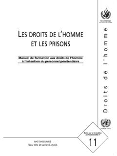 LES DROITS DE LET LES PRISONS HOMME - ohchr.org