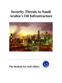 Security Threats to Saudi - Institute for Gulf Affairs