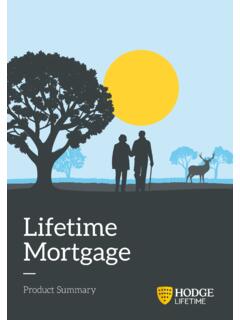 Lifetime Mortgage - hodgeforintermediaries.co.uk