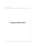 Concept of Derivatives - caaa.in
