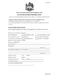 APPLICATION FOR NEW OPERATING LICENSE
