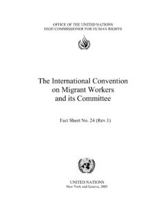 The International Convention on Migrant Workers and its ...