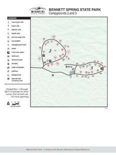 BENNETT SPRING STATE PARK Campgrounds 2 and 3