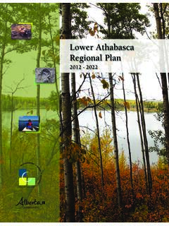 Lower Athabasca Regional Plan 2012-2022 - Alberta