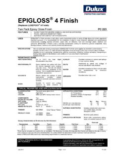 EPIGLOSS 4 FINISH - PC223 - Dulux Protective …
