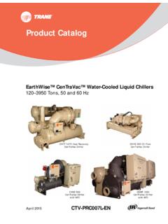 EarthWise CenTraVac Water-Cooled Liquid Chillers 120-3950 ...