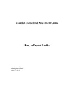 Canadian International Development Agency - tbs-sct.gc.ca