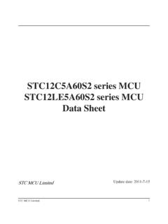 STC12C5A60S2 series MCU STC12LE5A60S2 series MCU Data …