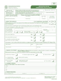MR2 Application for an Unregistered Vehicle Permit