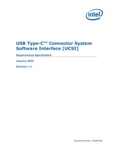 USB Type-C Connector System Software Interface …