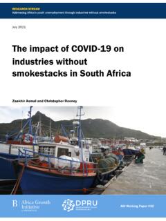 The impact of COVID-19 on industries without smokestacks ...