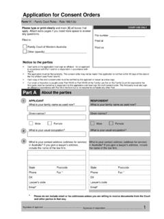 Form 11 Application for Consent Orders