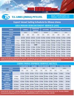 T.S. LINES (INDIA) PVT.LTD. - tslineindia.com