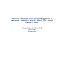 Experiences with e-learning and application of educational ...