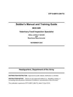 Soldier's Manual and Training Guide - United States Army