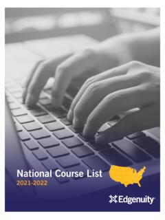National Course List - Edgenuity Inc.