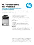 Data sheet HP Color LaserJet Pro MFP M476 series