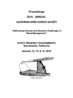 Proceedings 2016 ANNUAL - California Weed …