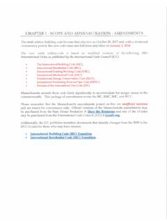 Chapter 1 Scope and Administration - mass.gov