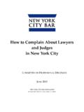 How to Complain About Lawyers and Judges in New York …