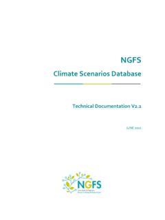 Climate Scenarios Database - Banque de France