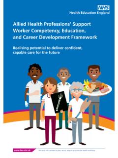 Allied Health Professions’ Support Worker Competency ...
