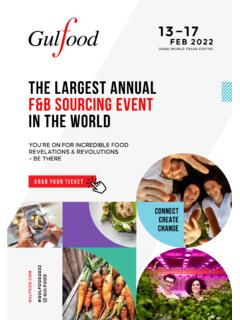 THE LARGEST ANNUAL F&amp;B SOURCING EVENT IN THE WORLD