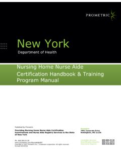 New York State Nurse Aide Manual - Prometric