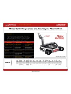 FEATURES ADVANTAGE BENEFIT - TaylorMade