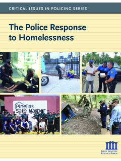 The Police Response to Homelessness