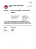 MATERIAL SAFETY DATA SHEET MSDS: 934 …