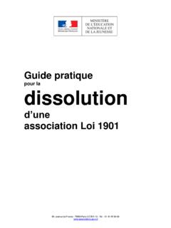 pour la dissolution - Associations.gouv.fr