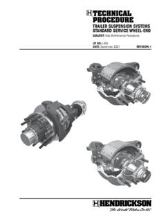 L496 Standard Wheel-End Maintenance Procedures